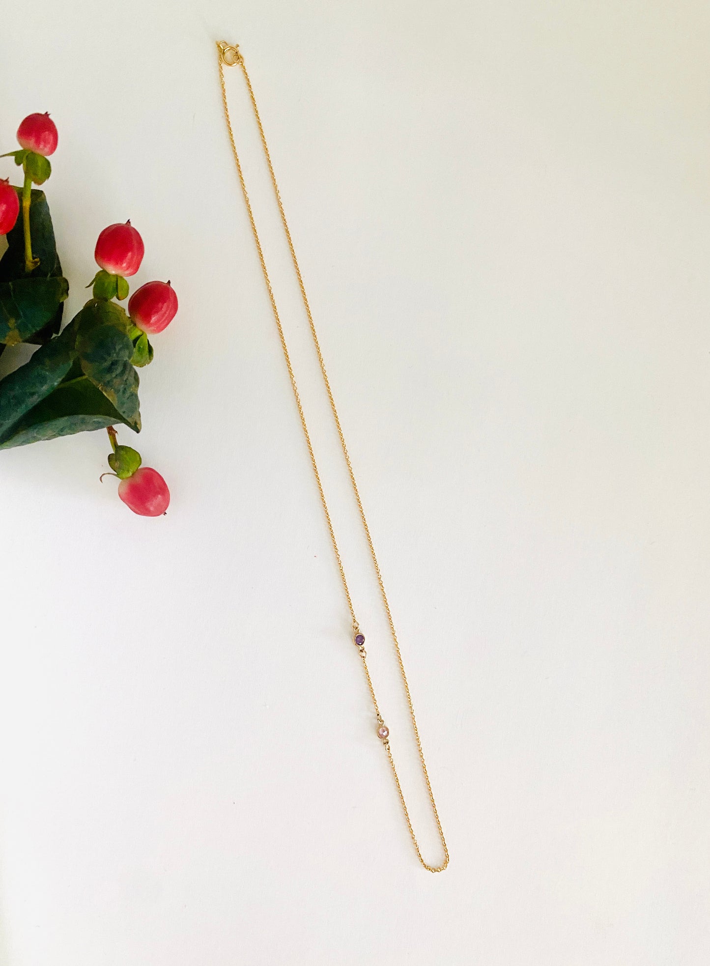 Gold Filled - Custom Necklace - Letters + Birthstones
