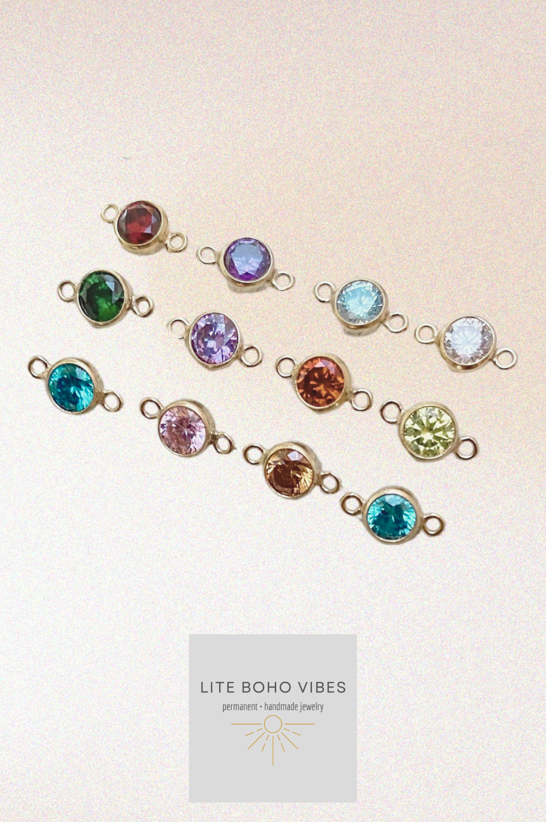 Gold Filled - Custom Necklace - Letters + Birthstones