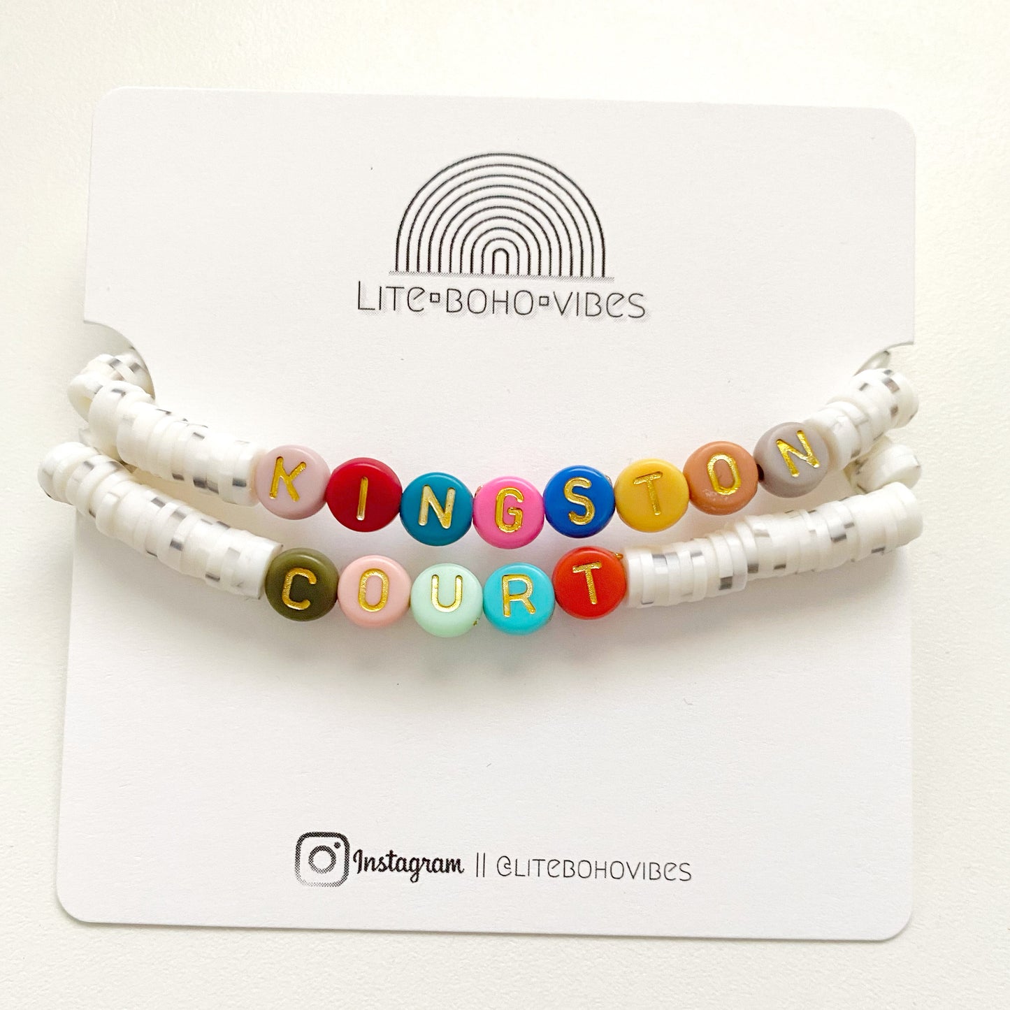 Colorful Word/Name Bracelets