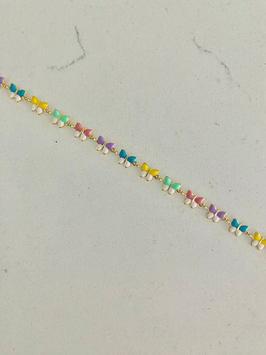 Kids Enamel Bracelet - Butterfly