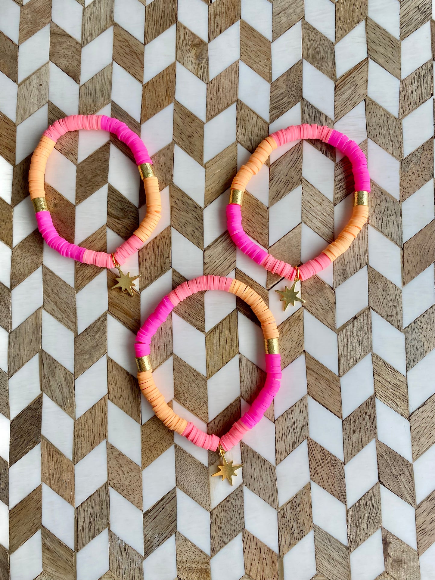Hot Pink Starburst Bracelet