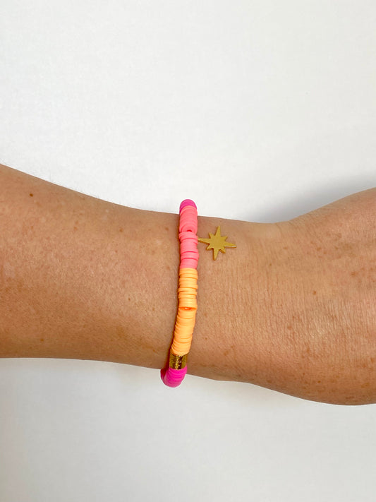 Hot Pink Starburst Bracelet